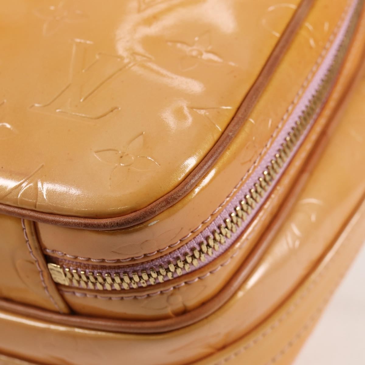 Louis Vuitton Wooster Handbag Monogram Vernis Beige Patent_Leather Bag (Pre-Owned)
