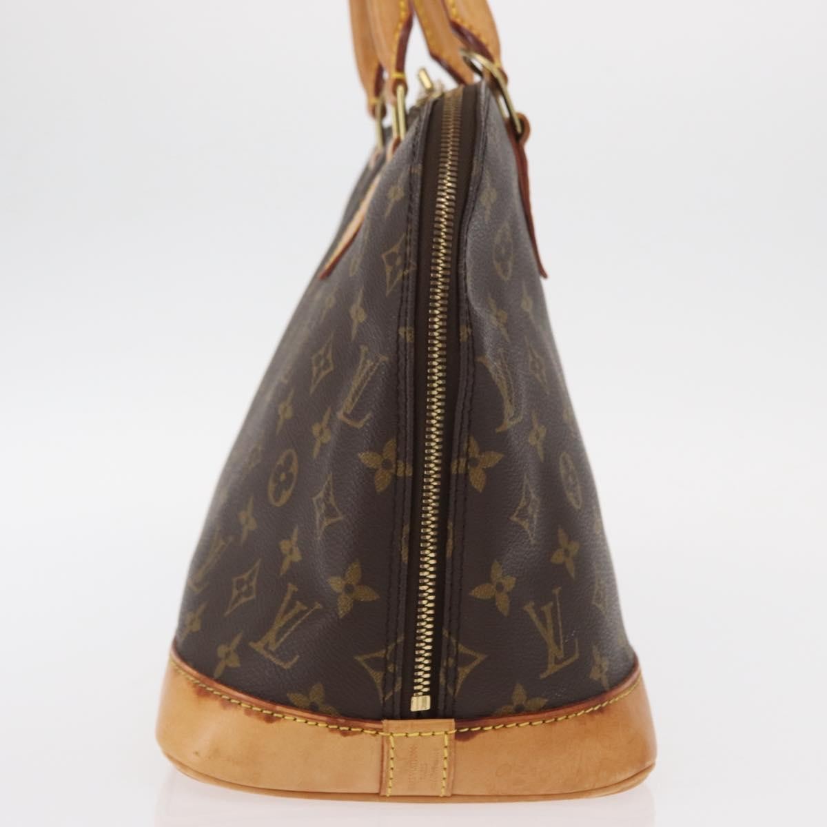 Louis Vuitton Alma Handbag Monogram Canvas Brown Canvas Handbag (Pre-Owned)