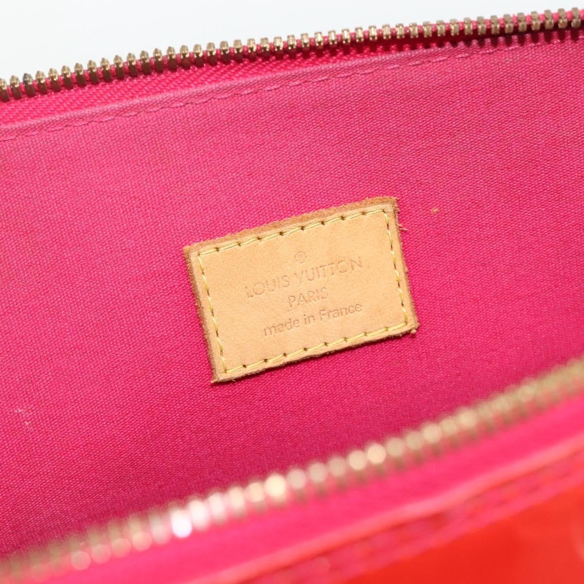 Louis Vuitton Alma Handbag Monogram Vernis Red Patent_Leather Handbag (Pre-Owned)