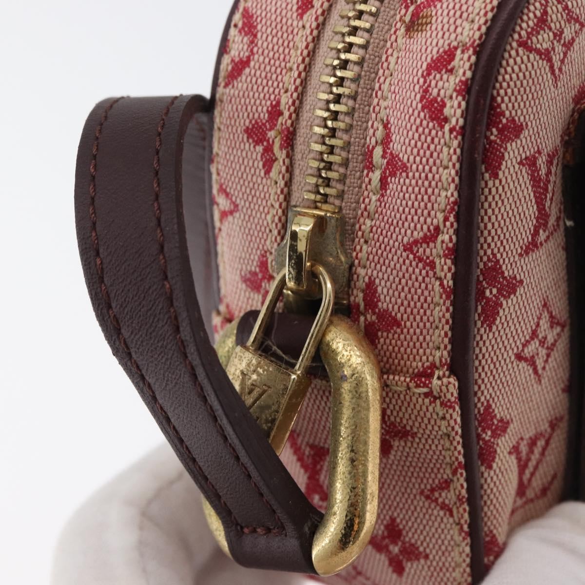 Louis Vuitton Juliette Crossbody Bag Mini Lin Red Canvas Shoulder Bag Bag (Pre-Owned)