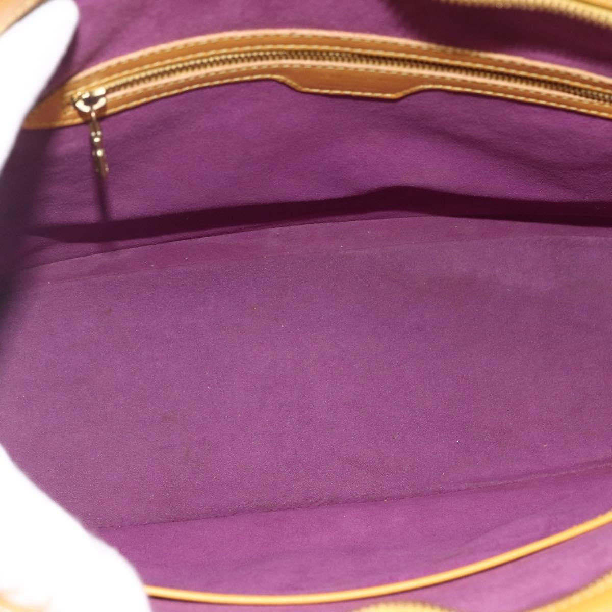 Louis Vuitton Lussac Handbag Epi Leather Yellow Leather Shoulder Bag Bag (Pre-Owned)