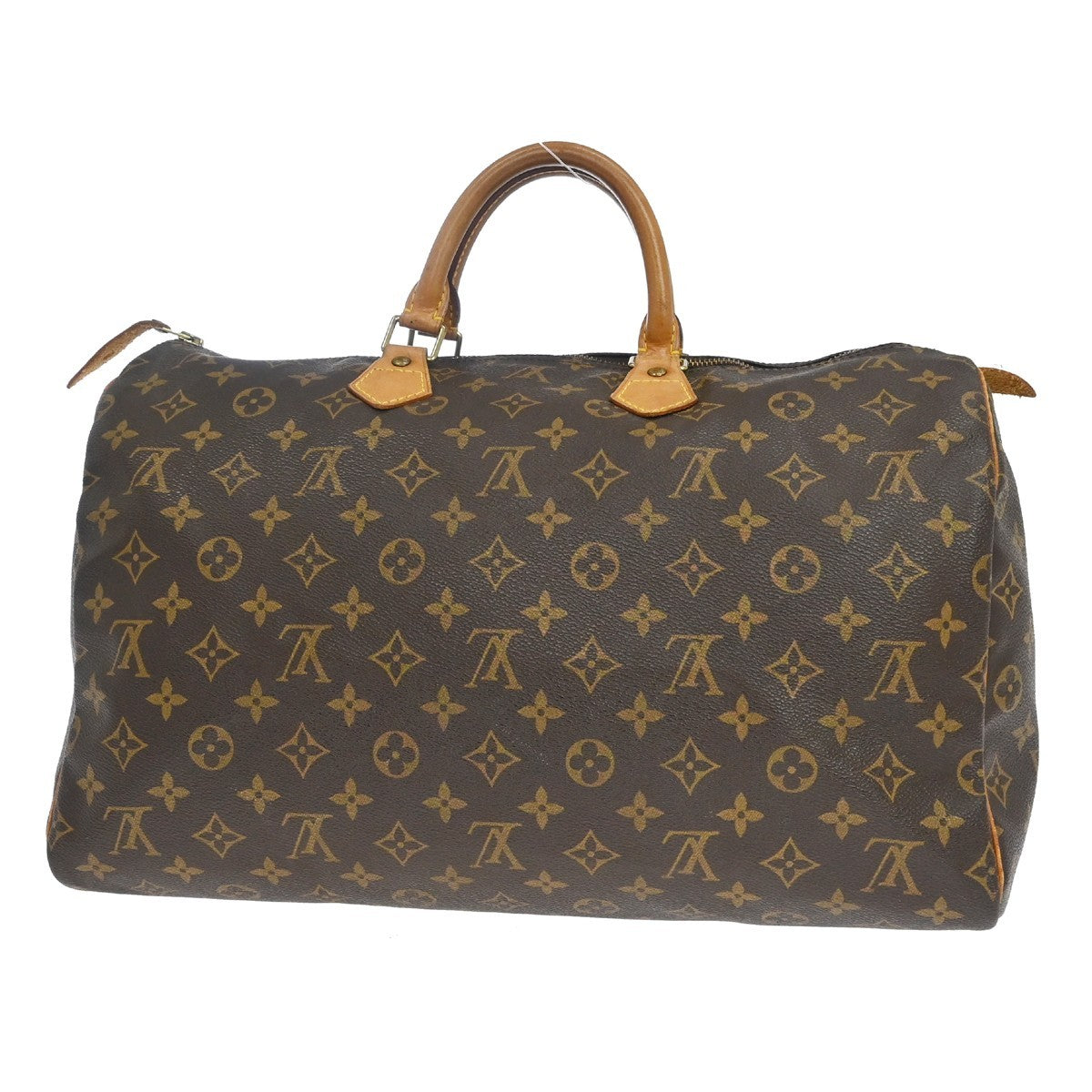 Louis Vuitton Speedy Handbag Monogram Canvas Brown Canvas Handbag (Pre-Owned)