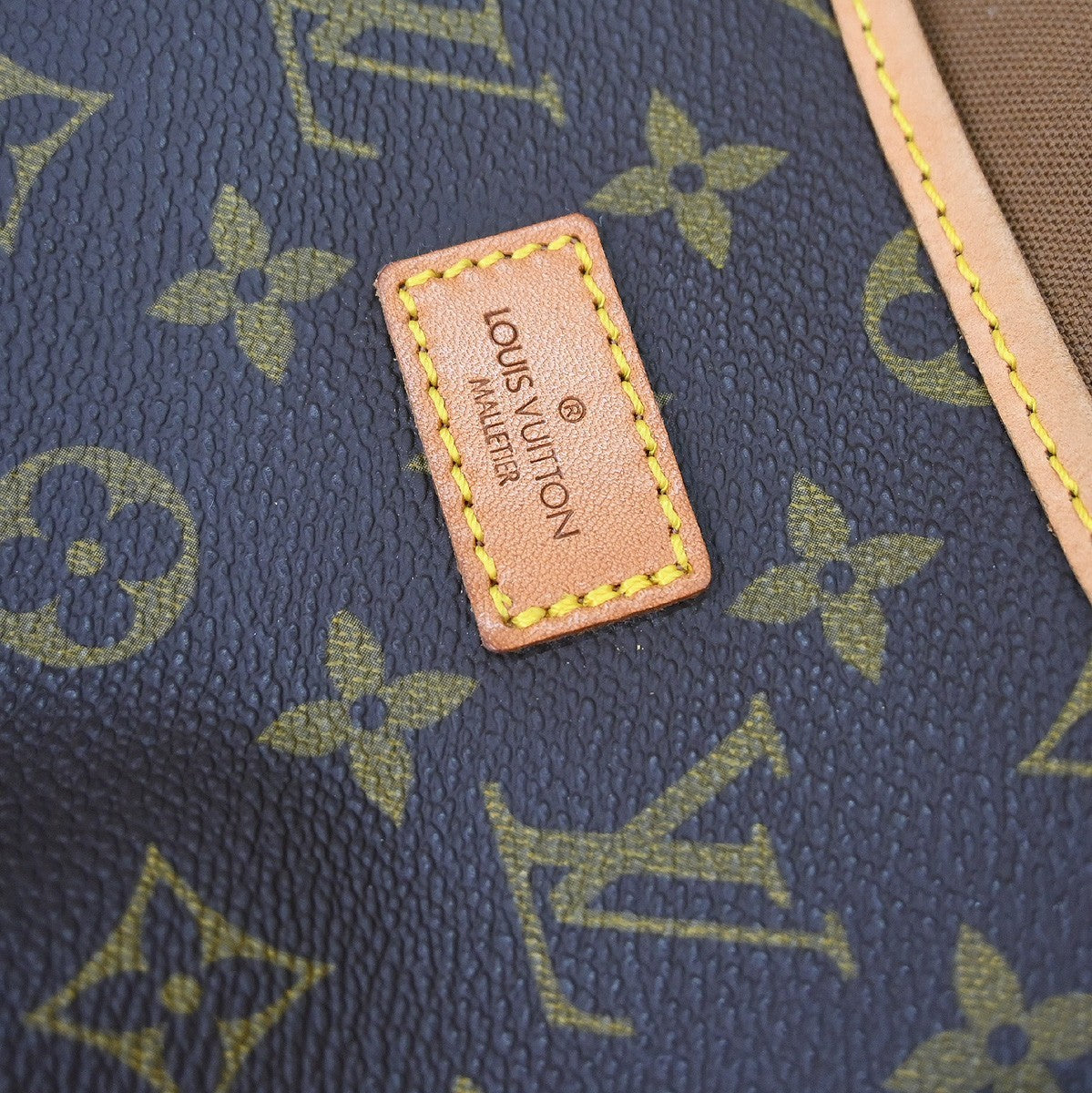 Louis Vuitton Saumur Handbag Monogram Canvas Brown Canvas Shoulder Bag Bag (Pre-Owned)