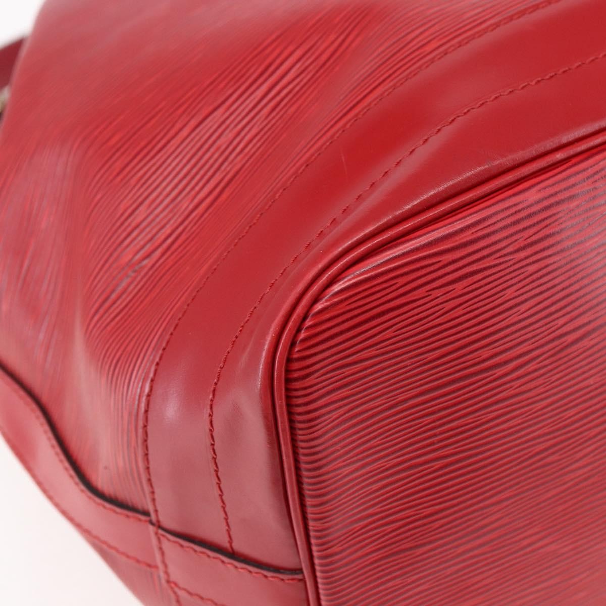 Louis Vuitton Noe Handbag Epi Leather Red Leather Bag (Pre-Owned)