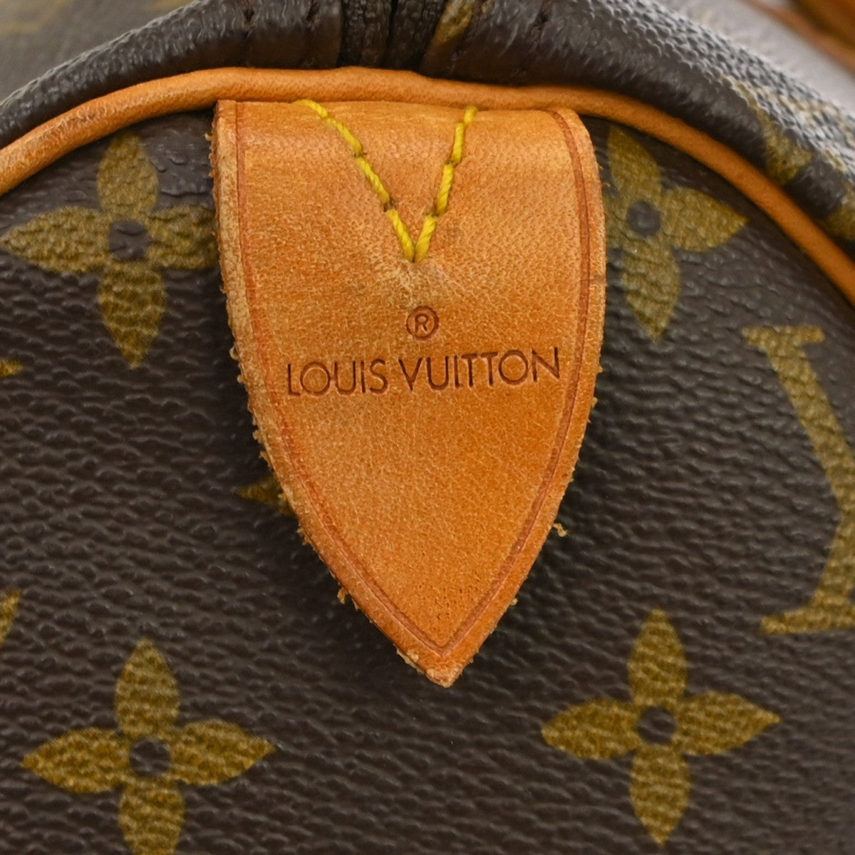 Louis Vuitton Speedy Handbag Monogram Canvas Brown Canvas Handbag (Pre-Owned)