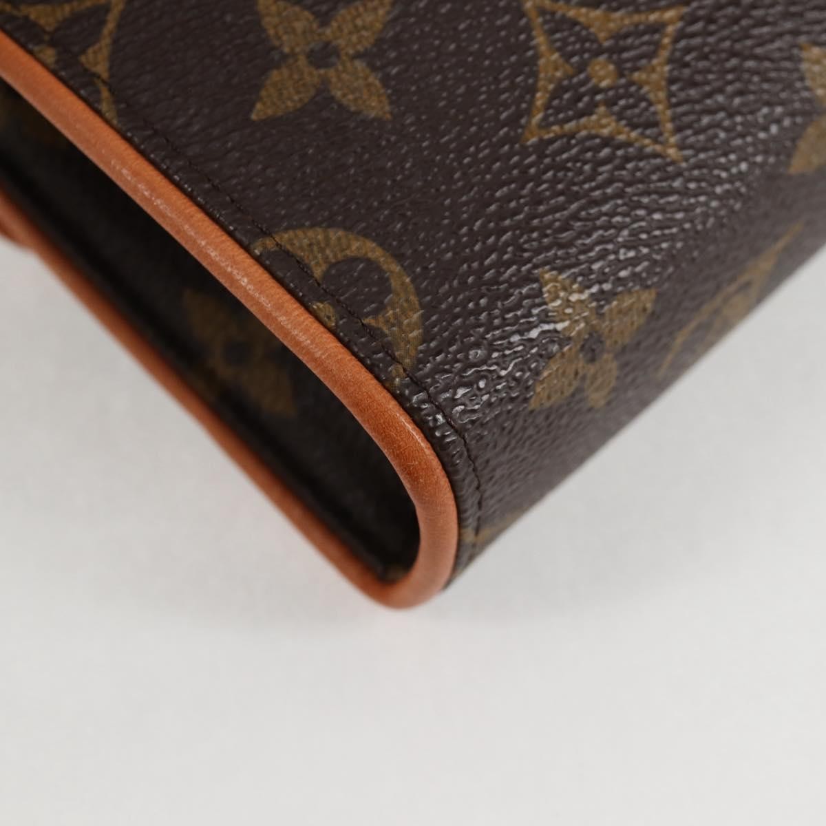 Louis Vuitton Florentine Waist Bag Monogram Canvas Brown Canvas Clutche & Pouche Bag (Pre-Owned)