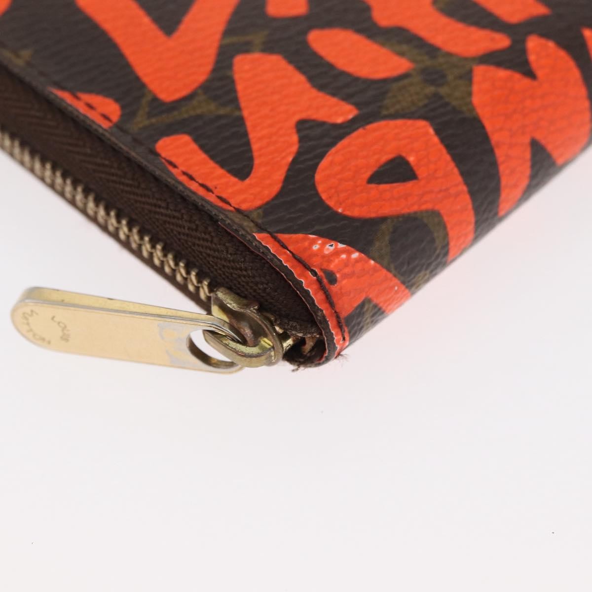 Louis Vuitton Porte-Monnaie Zippy Wallet Monogramme Empreinte Orange Canvas Wallets Accessory (Pre-Owned)