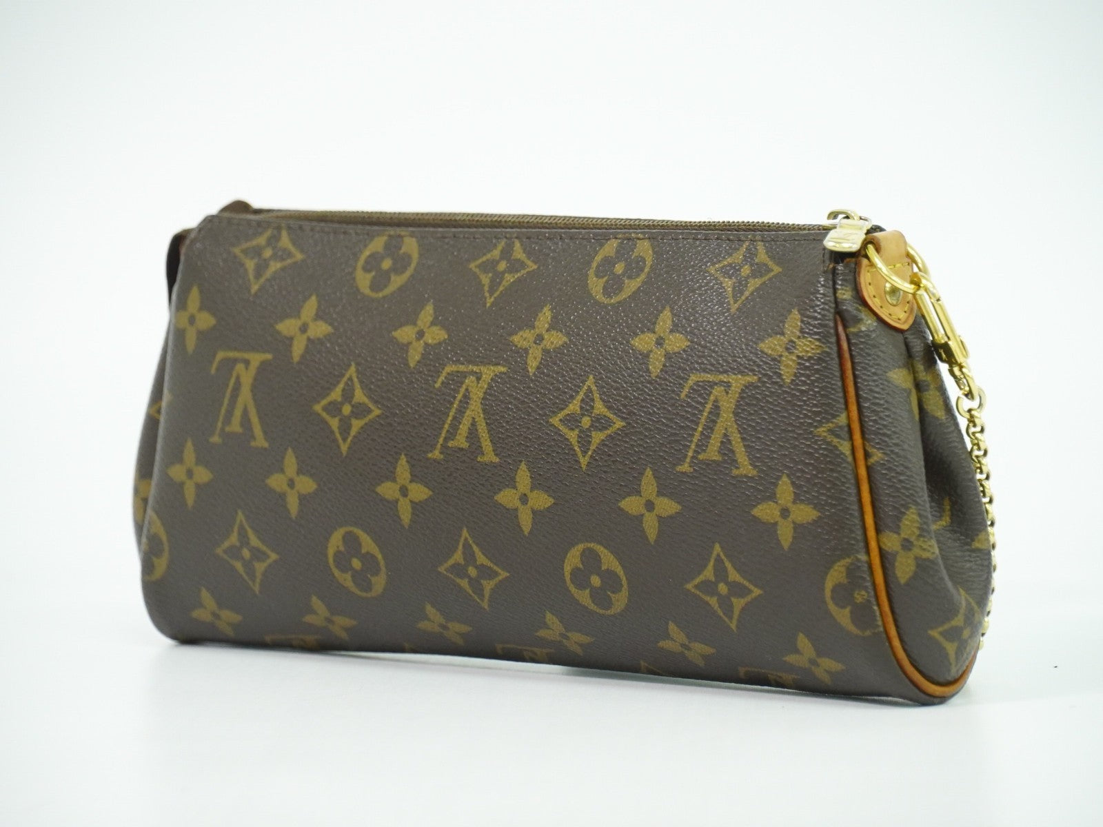 Louis Vuitton Eva Handbag Monogram Canvas Brown Canvas Clutche & Pouche Bag (Pre-Owned)