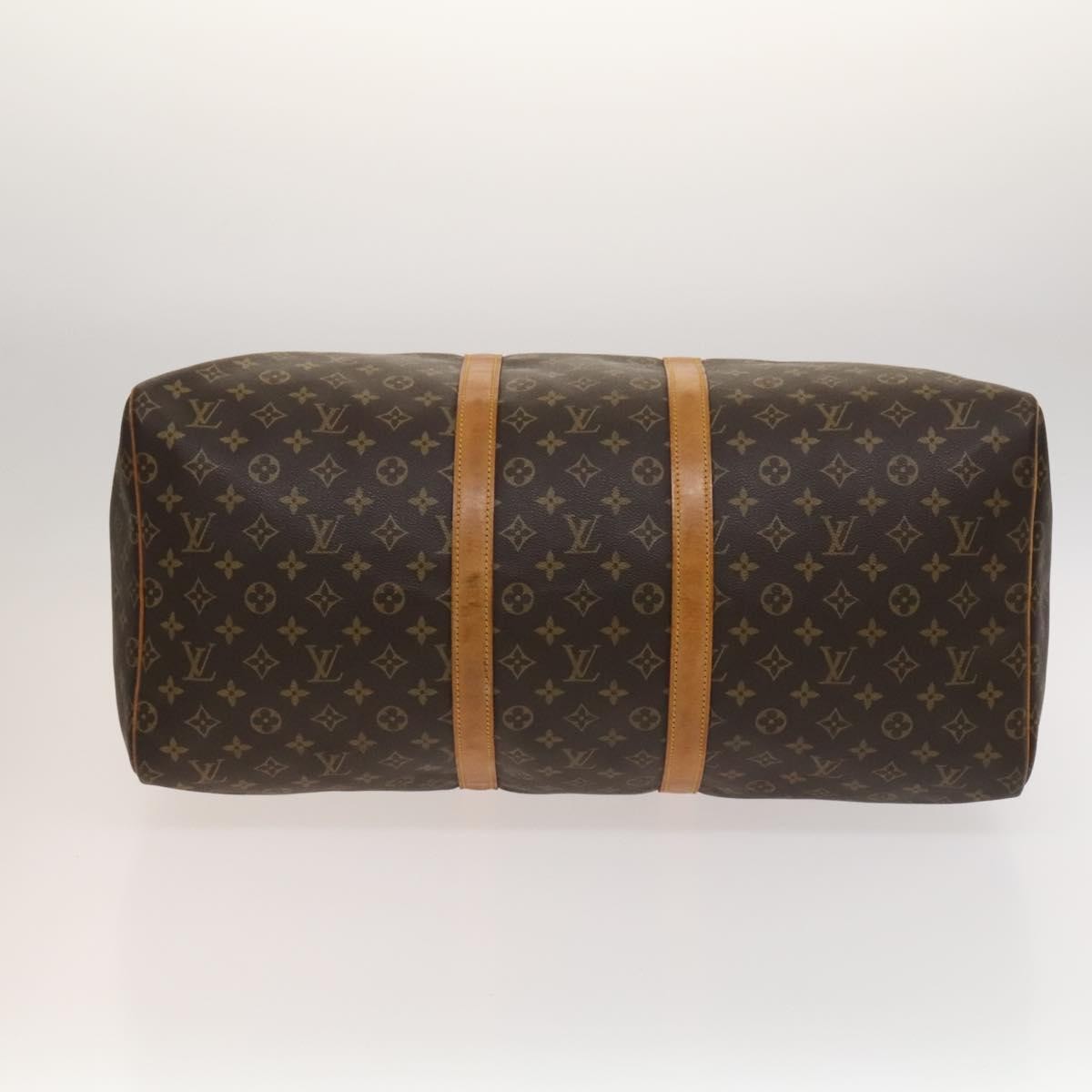 Louis Vuitton Keepall Bag Monogram Canvas Brown Canvas Travel Bag Bag (Pre-Owned)