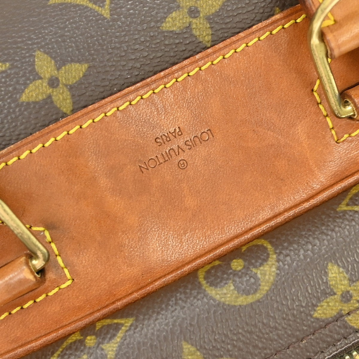 Louis Vuitton Deauville Handbag Monogram Canvas Brown Canvas Handbag (Pre-Owned)