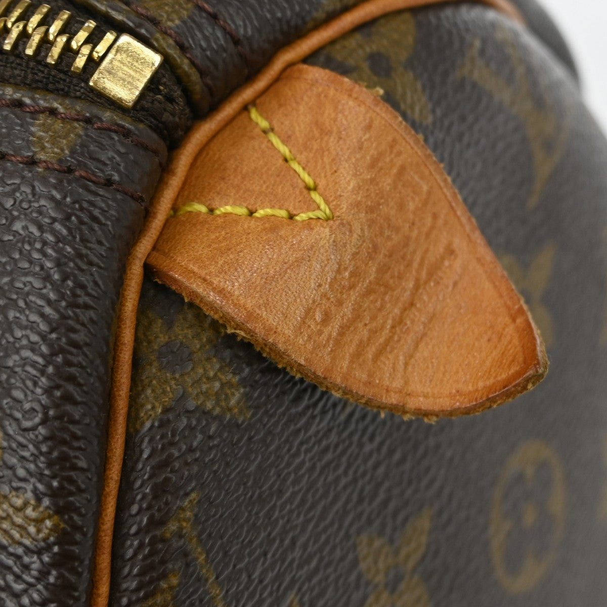 Louis Vuitton Speedy Handbag Monogram Canvas Brown Canvas Handbag (Pre-Owned)