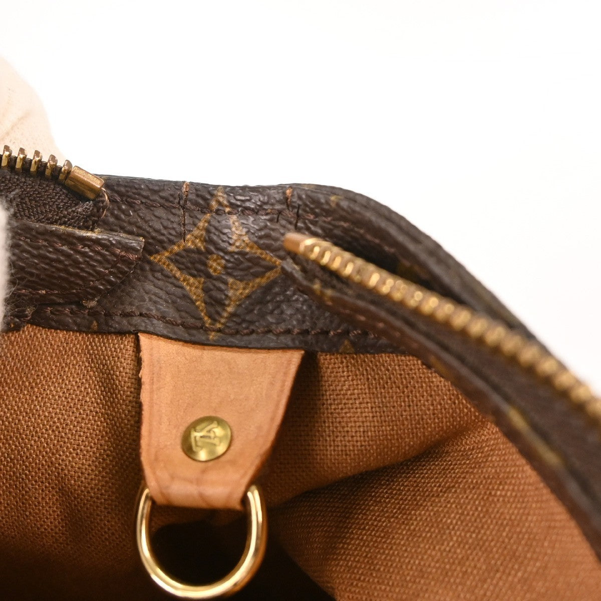 Louis Vuitton Cabas Mezzo Monogram Canvas Brown Canvas Tote Bag Bag (Pre-Owned)