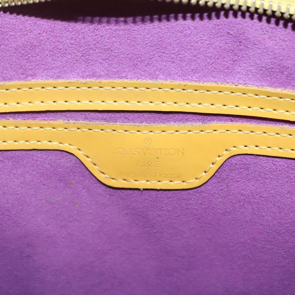 Louis Vuitton Saint Jacques Handbag Epi Leather Yellow Leather Shoulder Bag Bag (Pre-Owned)