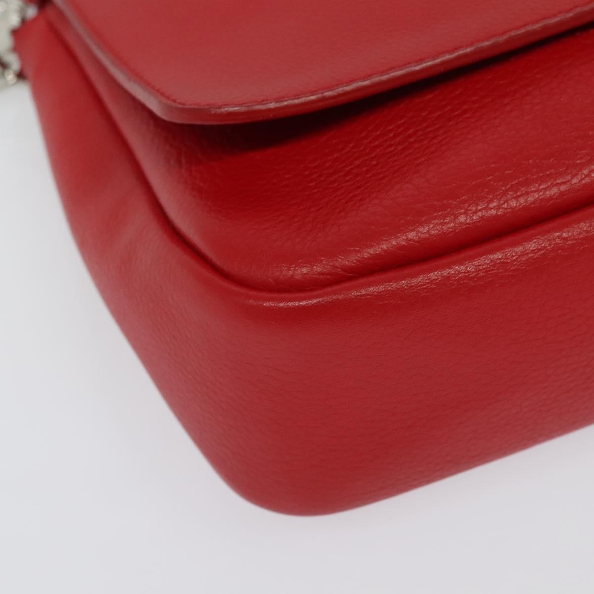 Louis Vuitton Essential Cuir Boheme Handbag Leather Red Leather Shoulder Bag Bag (Pre-Owned)