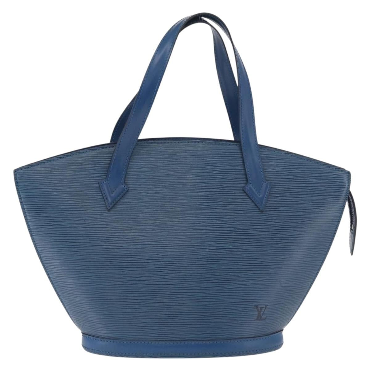 Louis Vuitton Saint Jacques Handbag Epi Leather Blue Leather Shoulder Bag Bag (Pre-Owned)