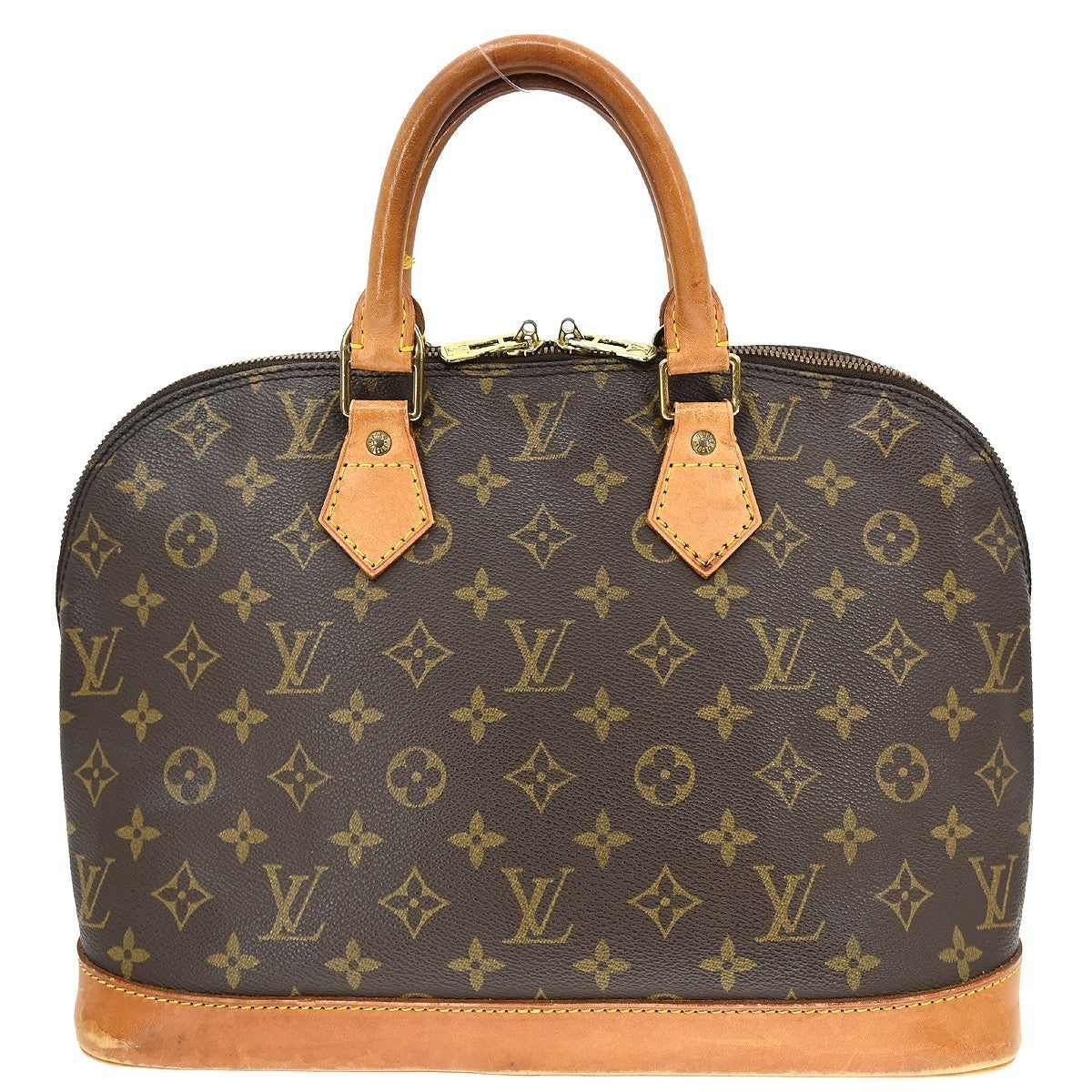 Louis Vuitton Alma Handbag Monogram Canvas Brown Canvas Handbag (Pre-Owned)