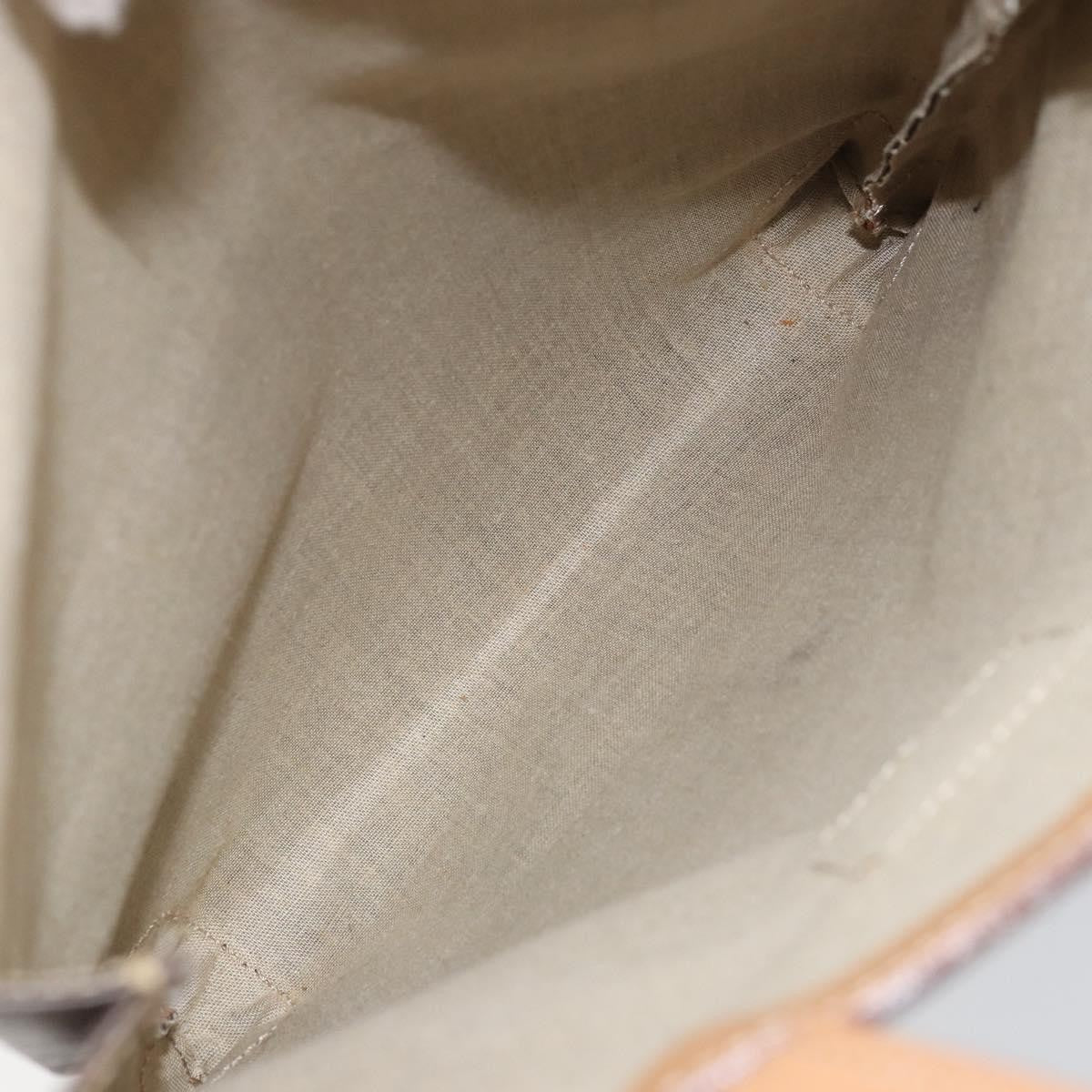 Celine Vintage Macadam Tote Bag Canvas And Leather Brown Canvas Tote Bag Bag (Pre-Owned)