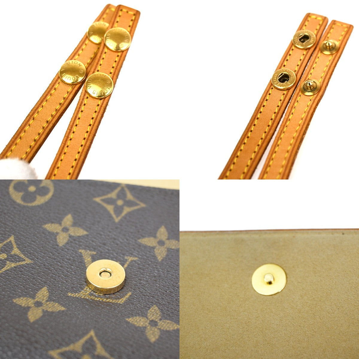 Louis Vuitton Twin Handbag Monogram Canvas Brown Canvas Clutche & Pouche Bag (Pre-Owned)