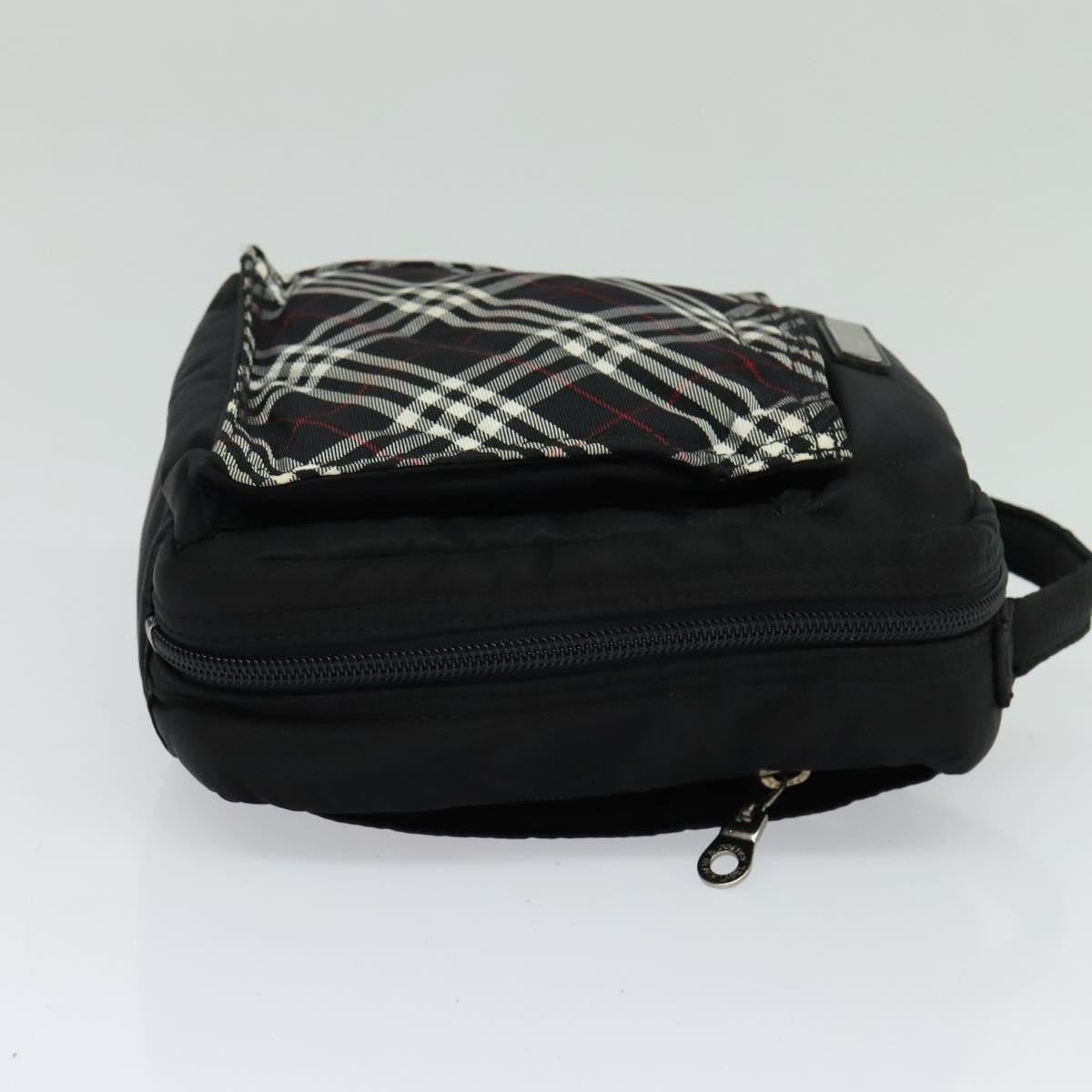 Burberry Nova Check Black Label Nylon Black Nylon Shoulder Bag Bag (Pre-Owned)