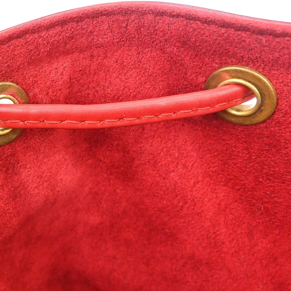 Louis Vuitton Noe Handbag Epi Leather Red Leather Shoulder Bag Bag (Pre-Owned)