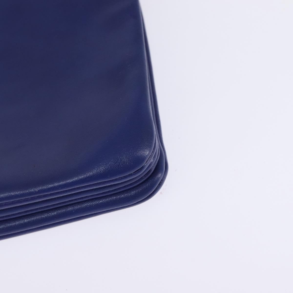 Celine Trio Crossbody Bag Leather Blue Leather Crossbody Bag Bag (Pre-Owned)