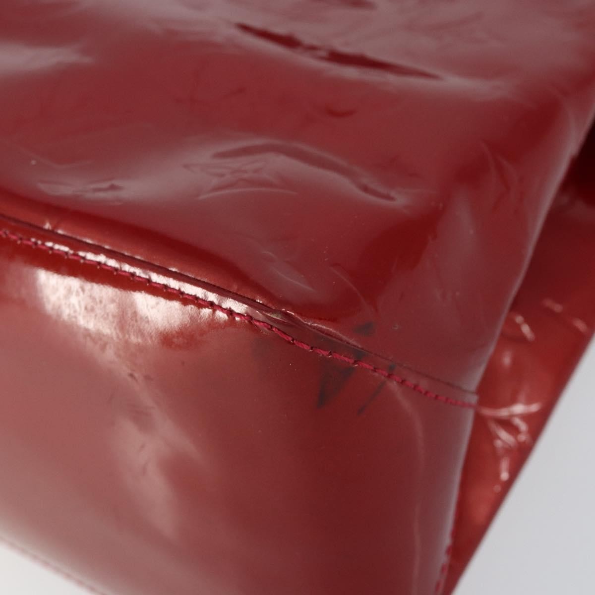 Louis Vuitton Wilshire Handbag Monogram Vernis Red Patent_Leather Handbag (Pre-Owned)