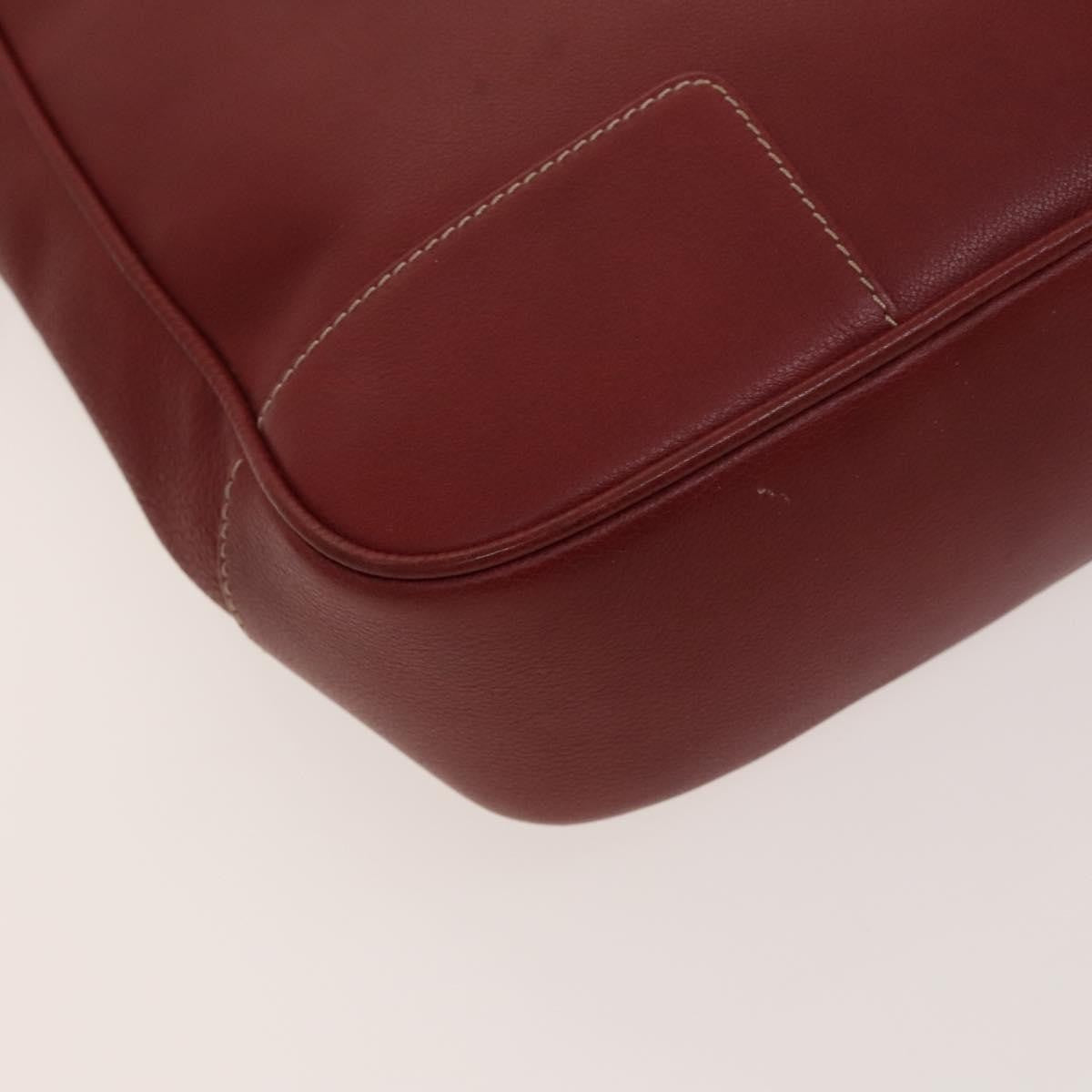 Loewe Vintage Anagram Tote Leather Burgundy Leather Tote Bag Bag (Pre-Owned)