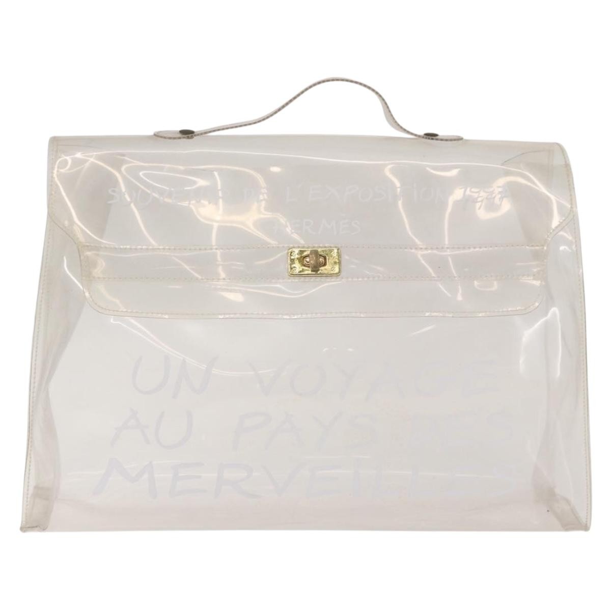 Hermes Kelly Handbag Vinyl Clear Plastic Handbag (Pre-Owned)
