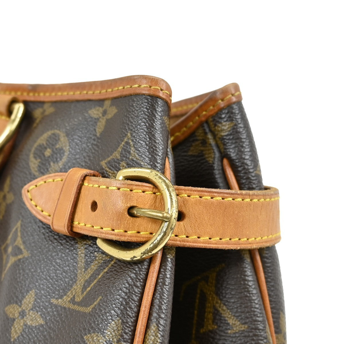 Louis Vuitton Batignolles Handbag Monogram Canvas Brown Canvas Shoulder Bag Bag (Pre-Owned)