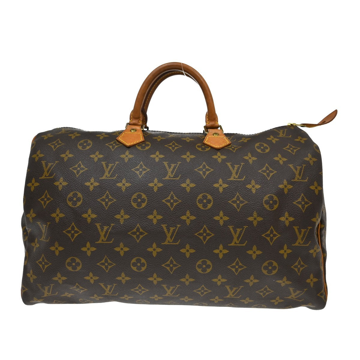 Louis Vuitton Speedy Handbag Monogram Canvas Brown Canvas Handbag (Pre-Owned)