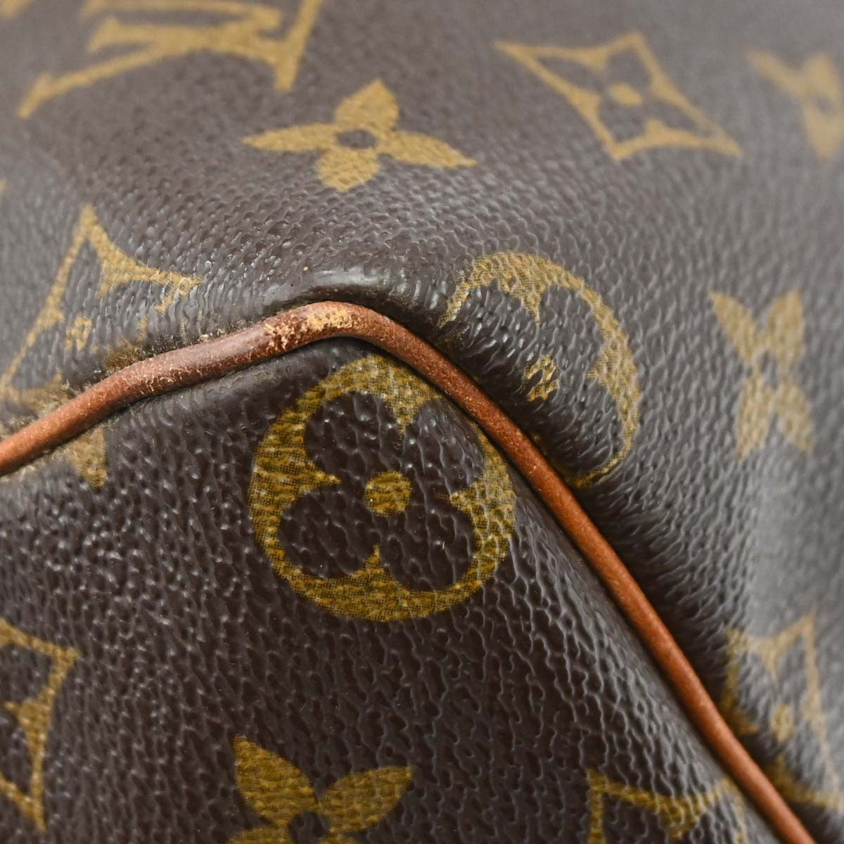 Louis Vuitton Speedy Handbag Monogram Canvas Brown Canvas Handbag (Pre-Owned)