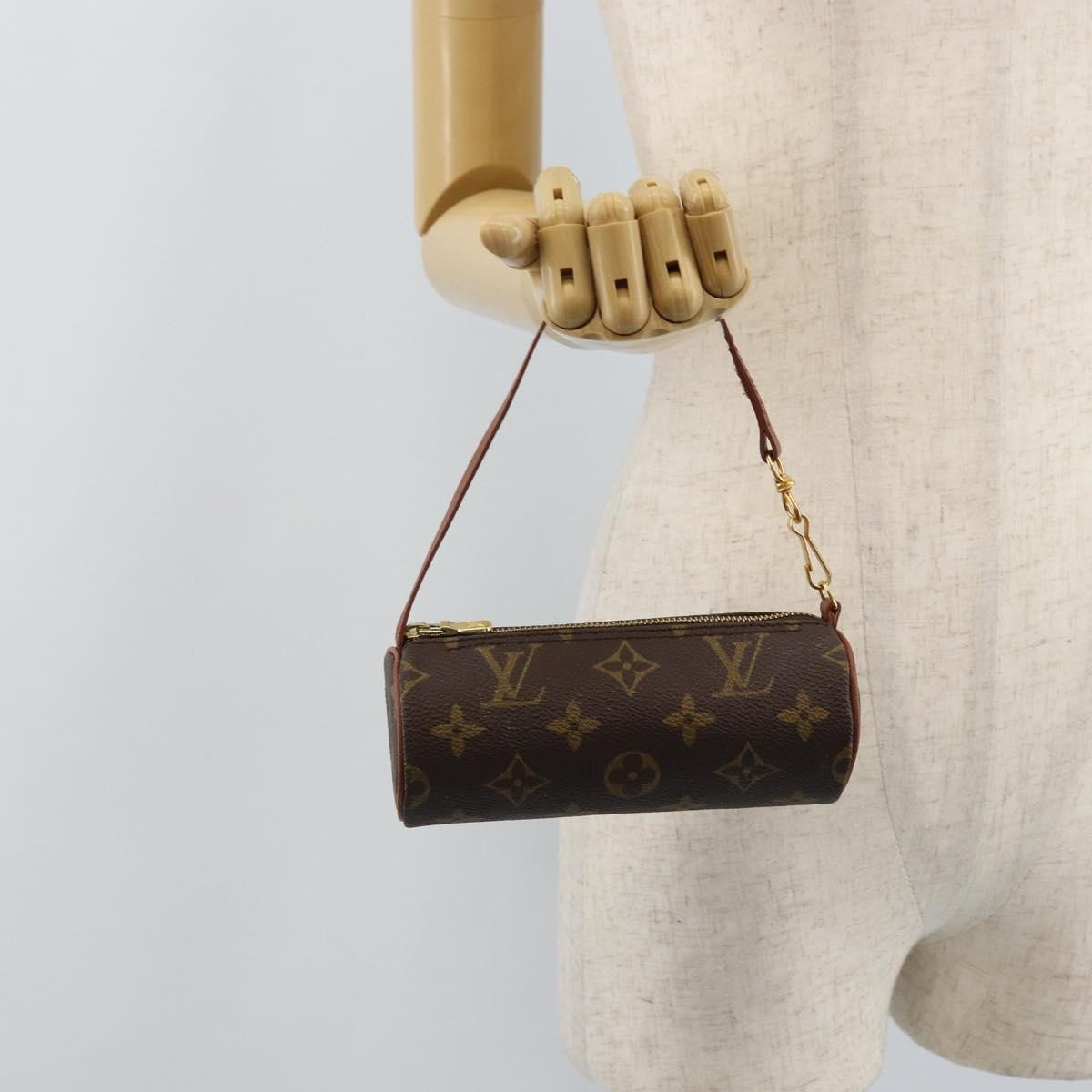 Louis Vuitton Papillon Pochette Monogram Canvas Brown Canvas Clutche & Pouche Bag (Pre-Owned)