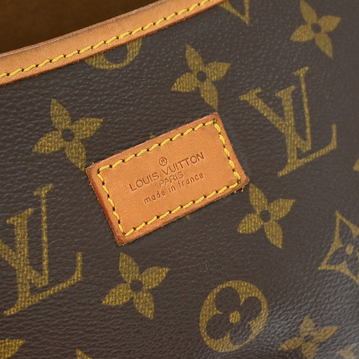 Louis Vuitton Saumur Handbag Monogram Canvas Brown Canvas Shoulder Bag Bag (Pre-Owned)