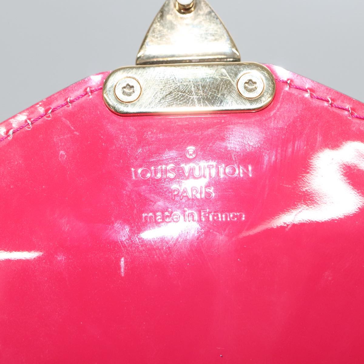 Louis Vuitton Monceau Handbag Vernis Red Patent_Leather Handbag (Pre-Owned)