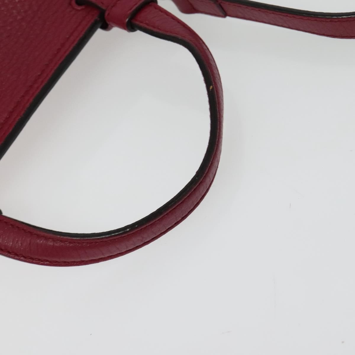 Gucci Bamboo Daily Top Handle Bag Leather Pink Leather Bag (Pre-Owned)