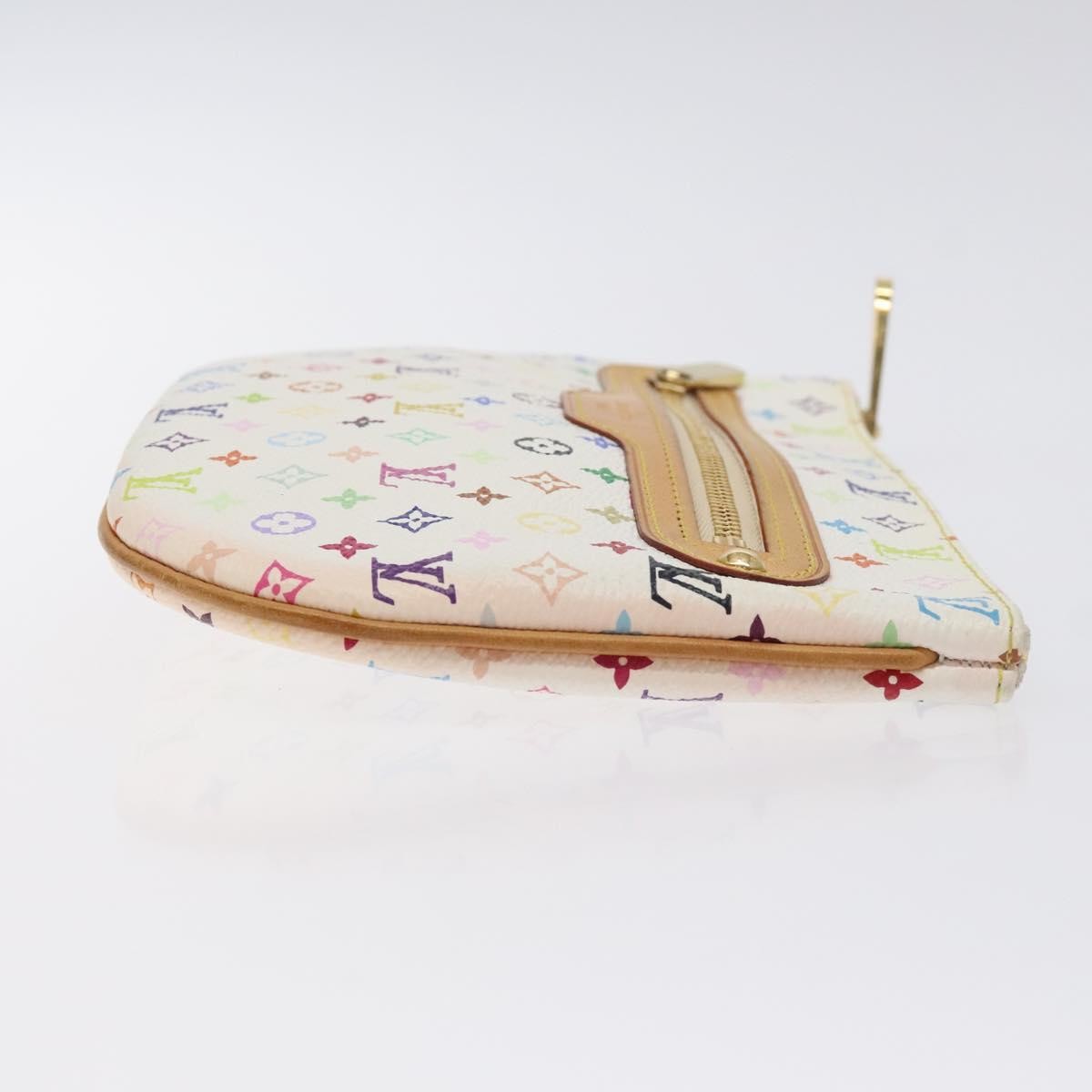 Louis Vuitton Pochette Gm Monogram Multicolor White Canvas Clutche & Pouche Bag (Pre-Owned)