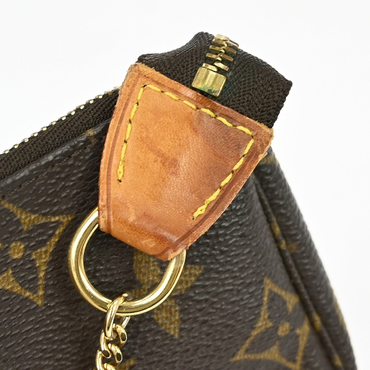 Louis Vuitton Mini Pochette Accessoires Canvas Brown Canvas Clutche & Pouche Bag (Pre-Owned)