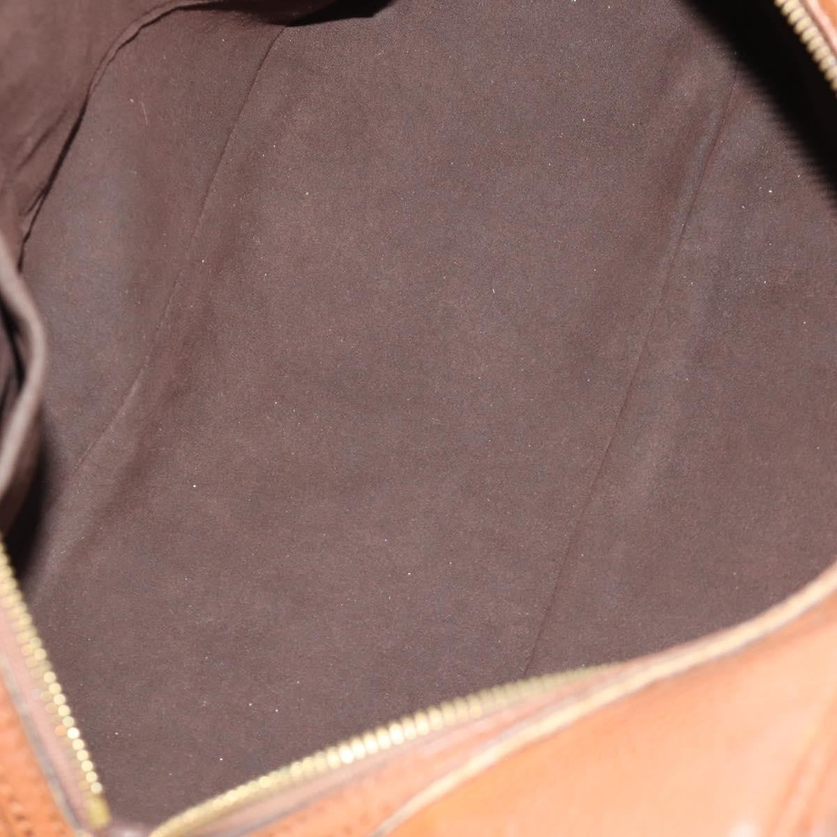 Louis Vuitton Lunar Handbag Mahina Leather Brown Leather Shoulder Bag Bag (Pre-Owned)