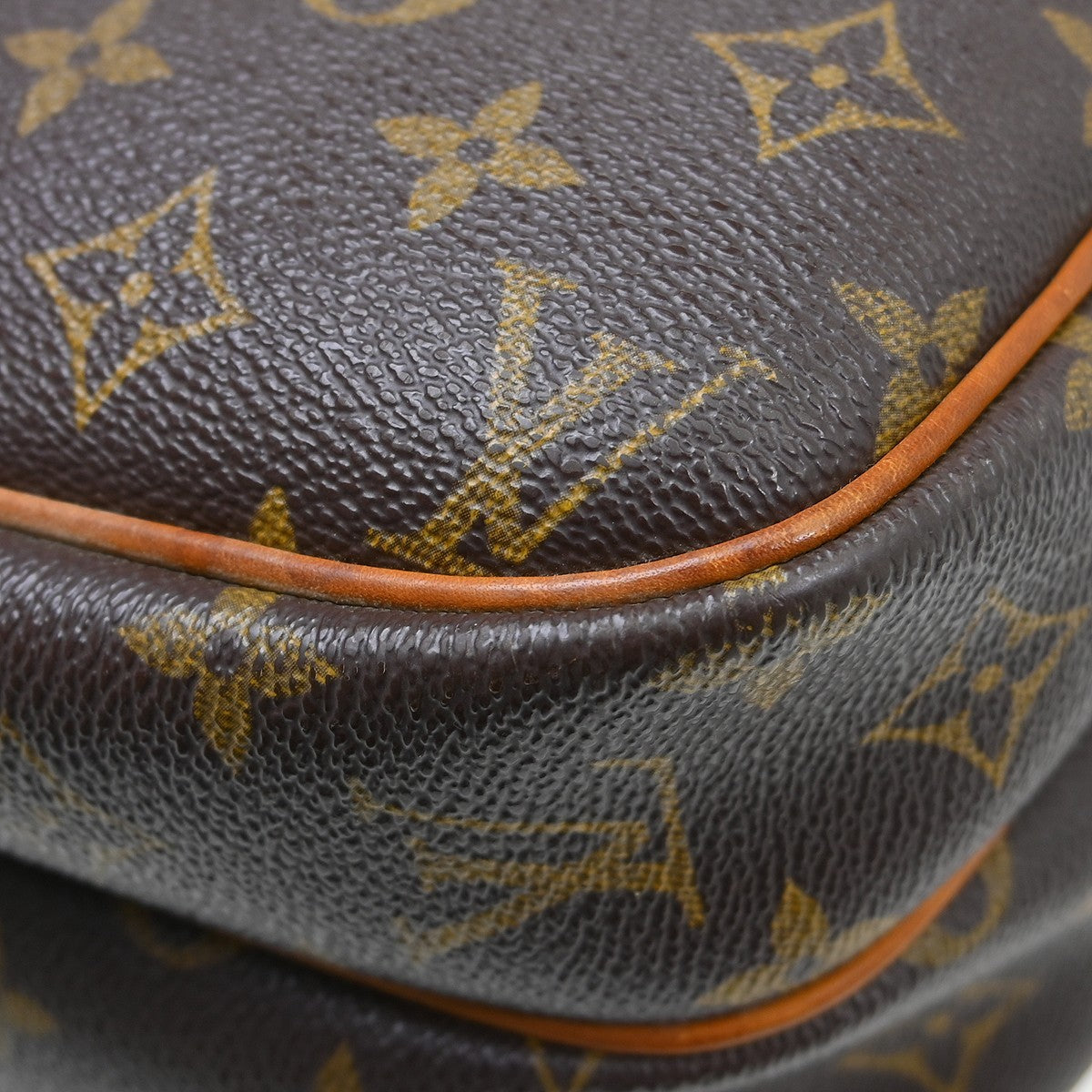 Louis Vuitton Reporter Bag Monogram Canvas Brown Canvas Shoulder Bag Bag (Pre-Owned)