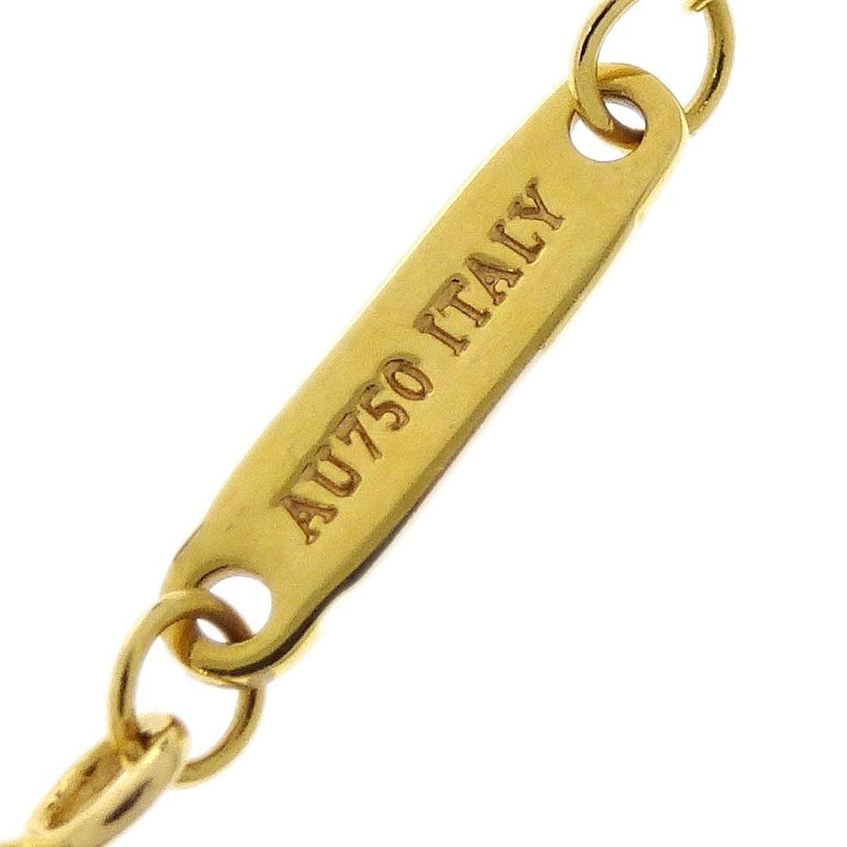 Tiffany & Co. T Smile Pendant Necklace 18K Yellow Gold Gold Gold Necklace Jewelry (Pre-Owned)