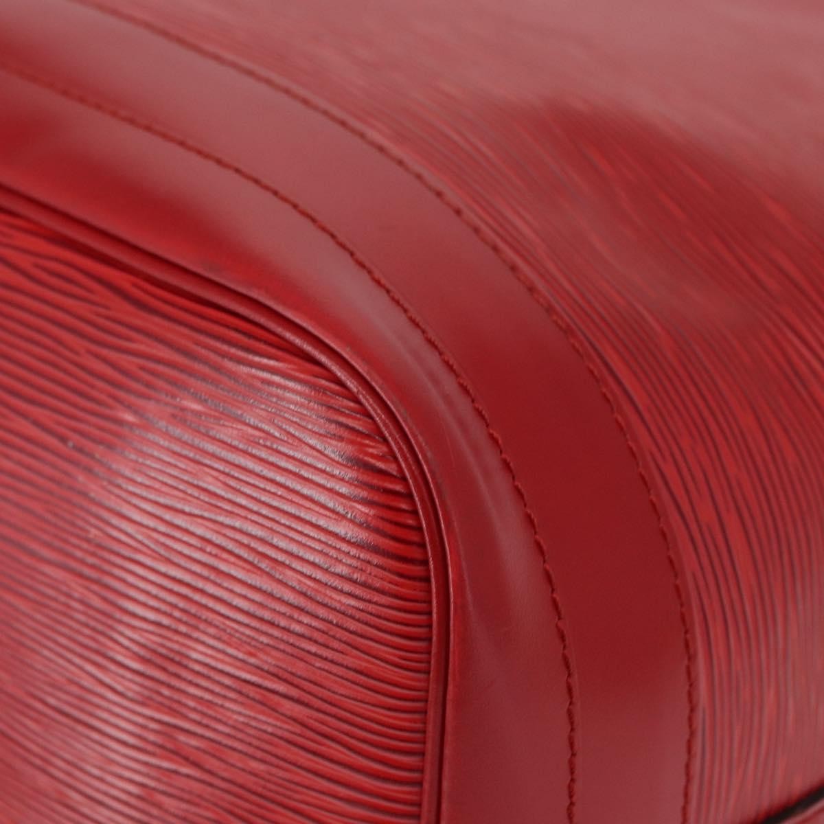 Louis Vuitton Petit Noe Nm Handbag Epi Leather Red Leather Shoulder Bag Bag (Pre-Owned)