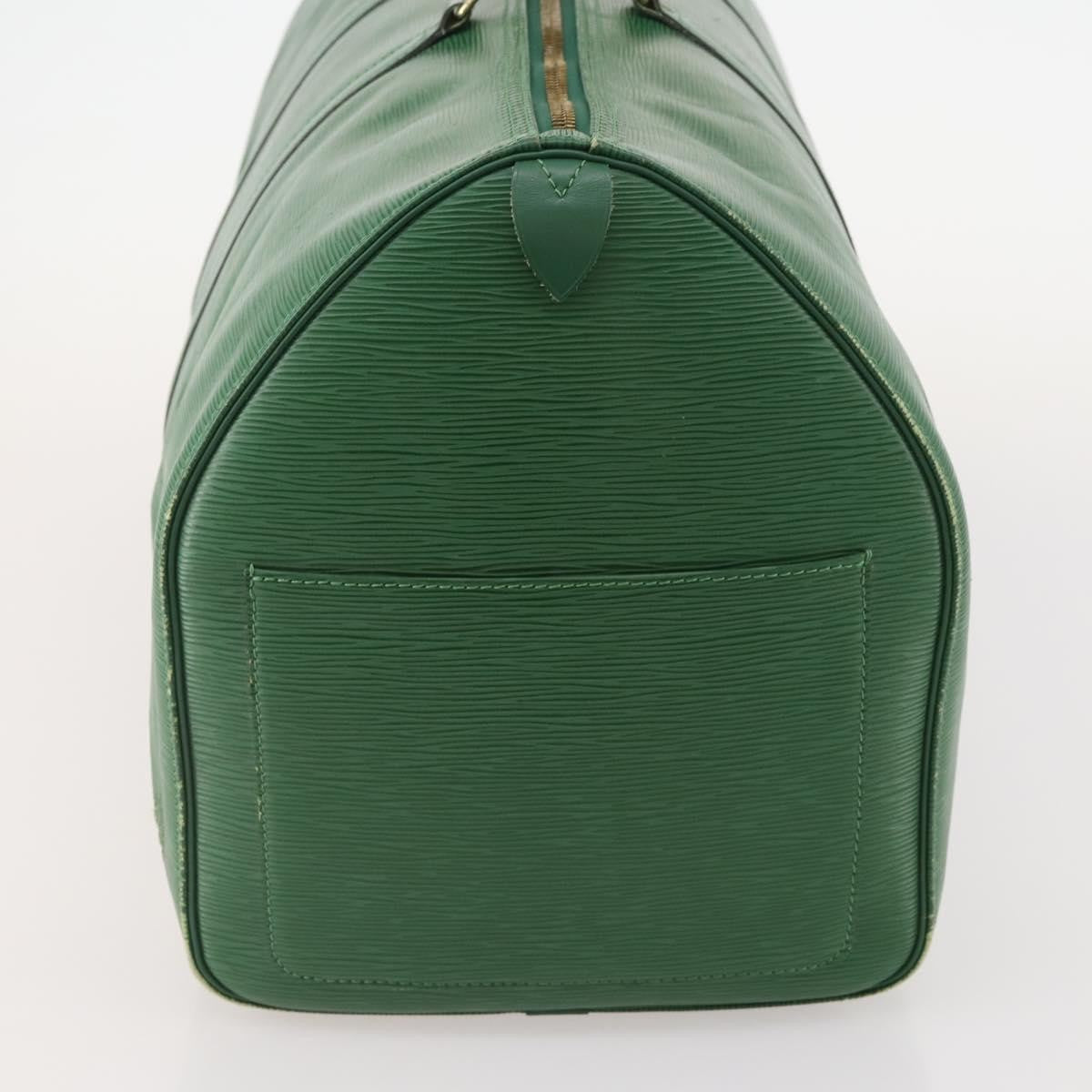 Louis Vuitton Keepall Bag Epi Leather Green Leather Travel Bag Bag (Pre-Owned)
