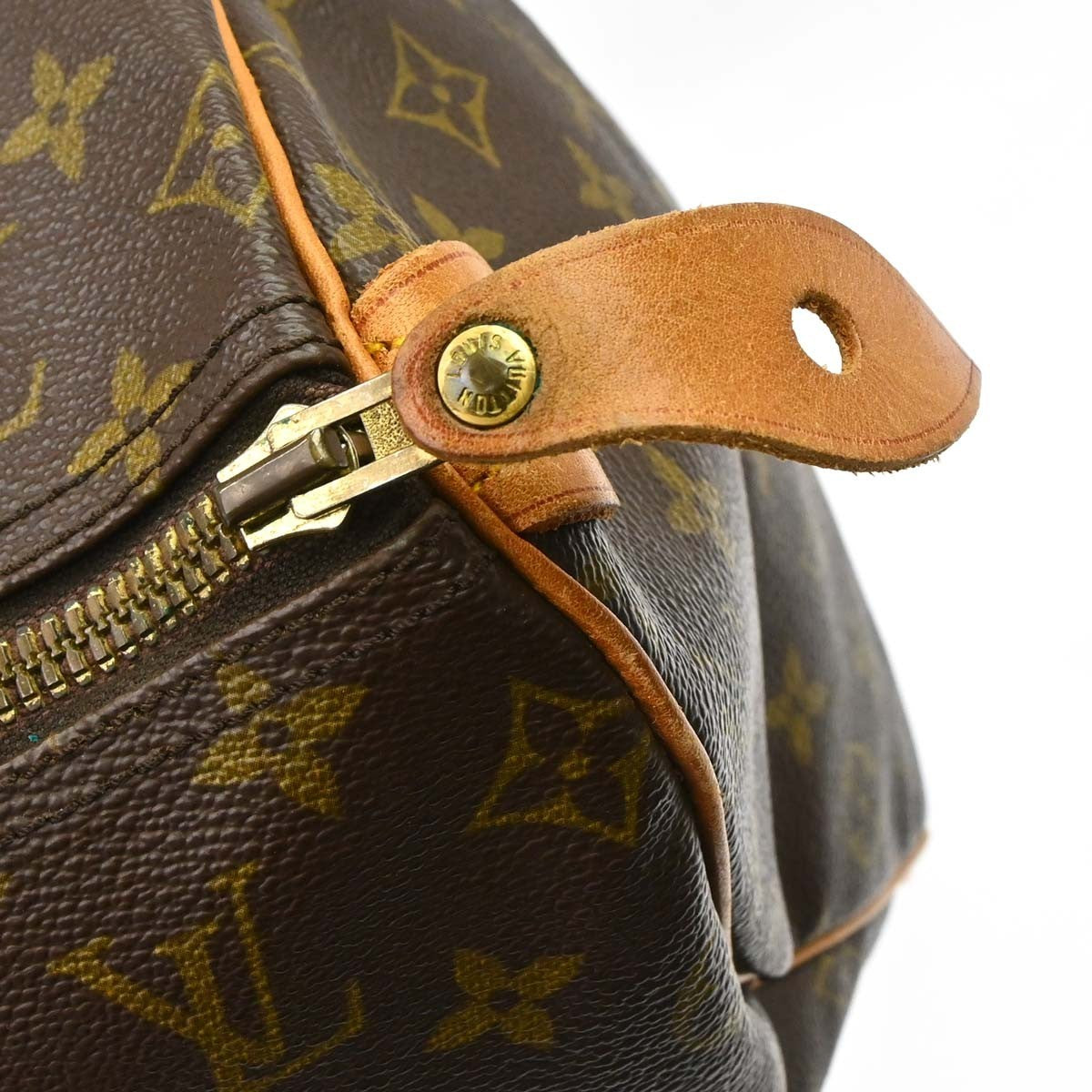 Louis Vuitton Speedy Handbag Monogram Canvas Brown Canvas Handbag (Pre-Owned)