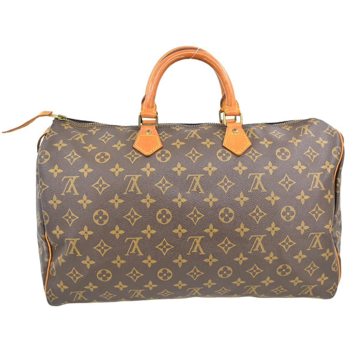 Louis Vuitton Speedy Handbag Monogram Canvas Brown Canvas Handbag (Pre-Owned)