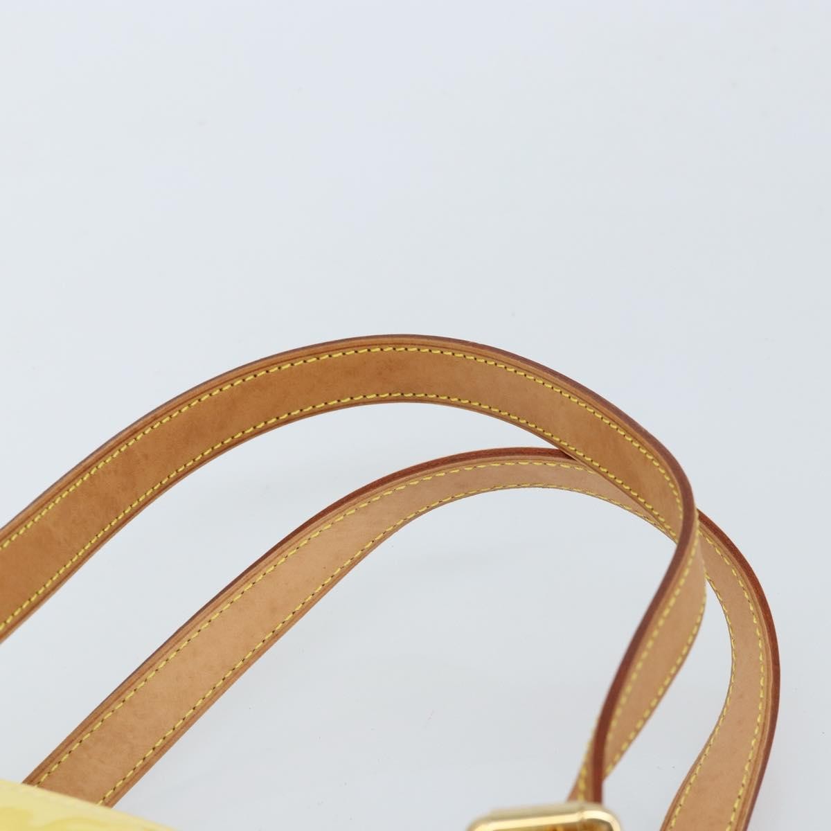 Louis Vuitton Brentwood Handbag Monogram Vernis Yellow Patent_Leather Tote Bag Bag (Pre-Owned)