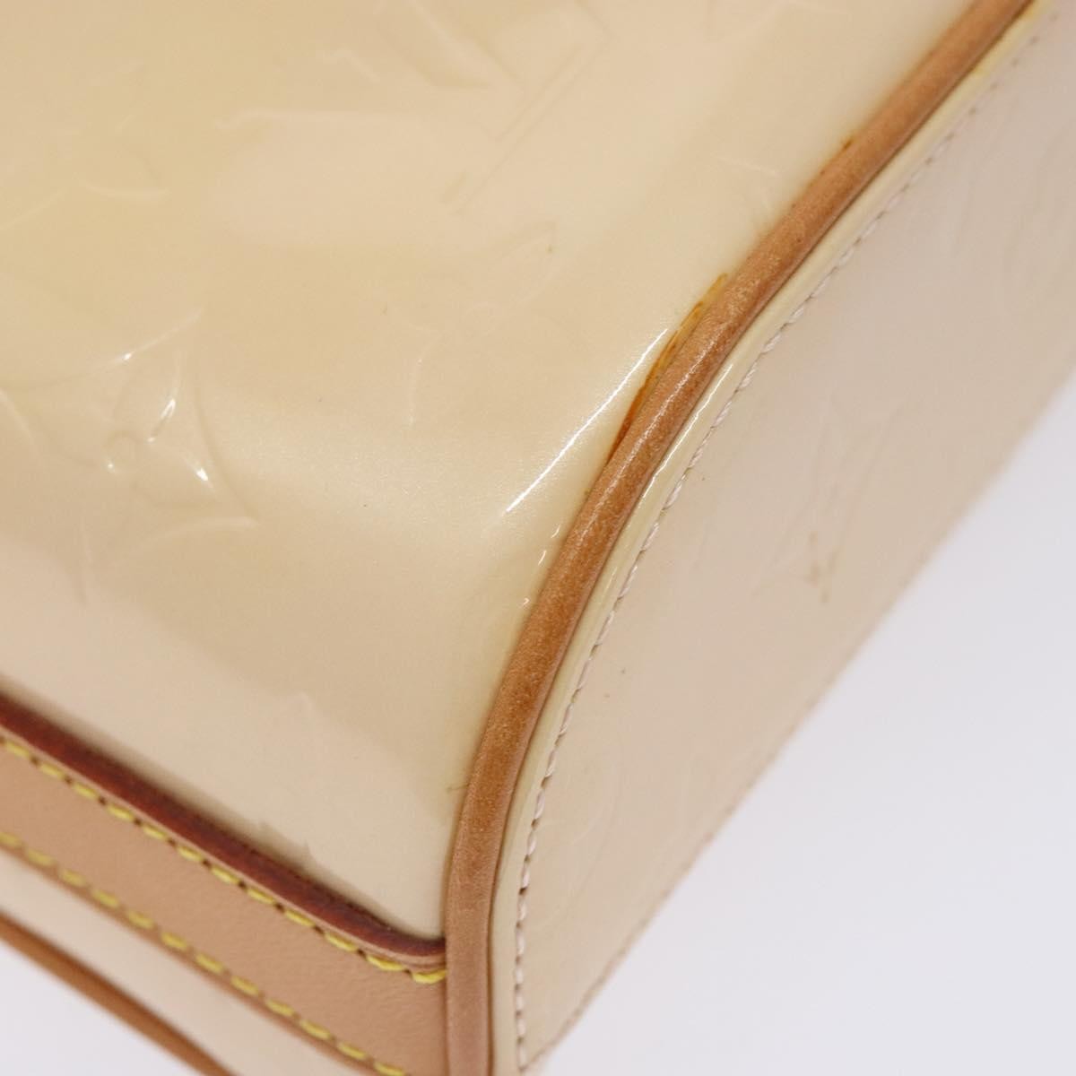Louis Vuitton Sullivan Handbag Monogram Vernis Beige Patent_Leather Bag (Pre-Owned)