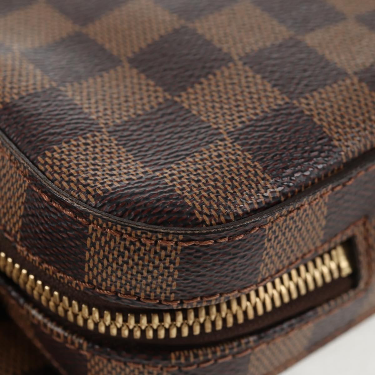 Louis Vuitton Geronimos Waist Bag Damier Brown Canvas Shoulder Bag Bag (Pre-Owned)