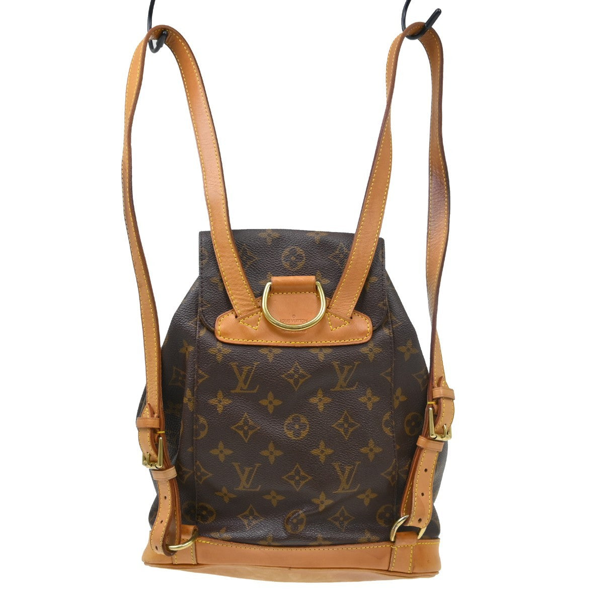 Louis Vuitton Vintage Montsouris Backpack Monogram Canvas Brown Canvas Backpack Bag (Pre-Owned)