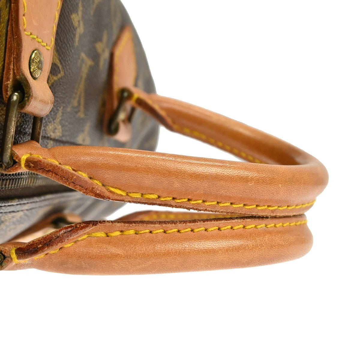 Louis Vuitton Speedy Handbag Monogram Canvas Brown Canvas Handbag (Pre-Owned)