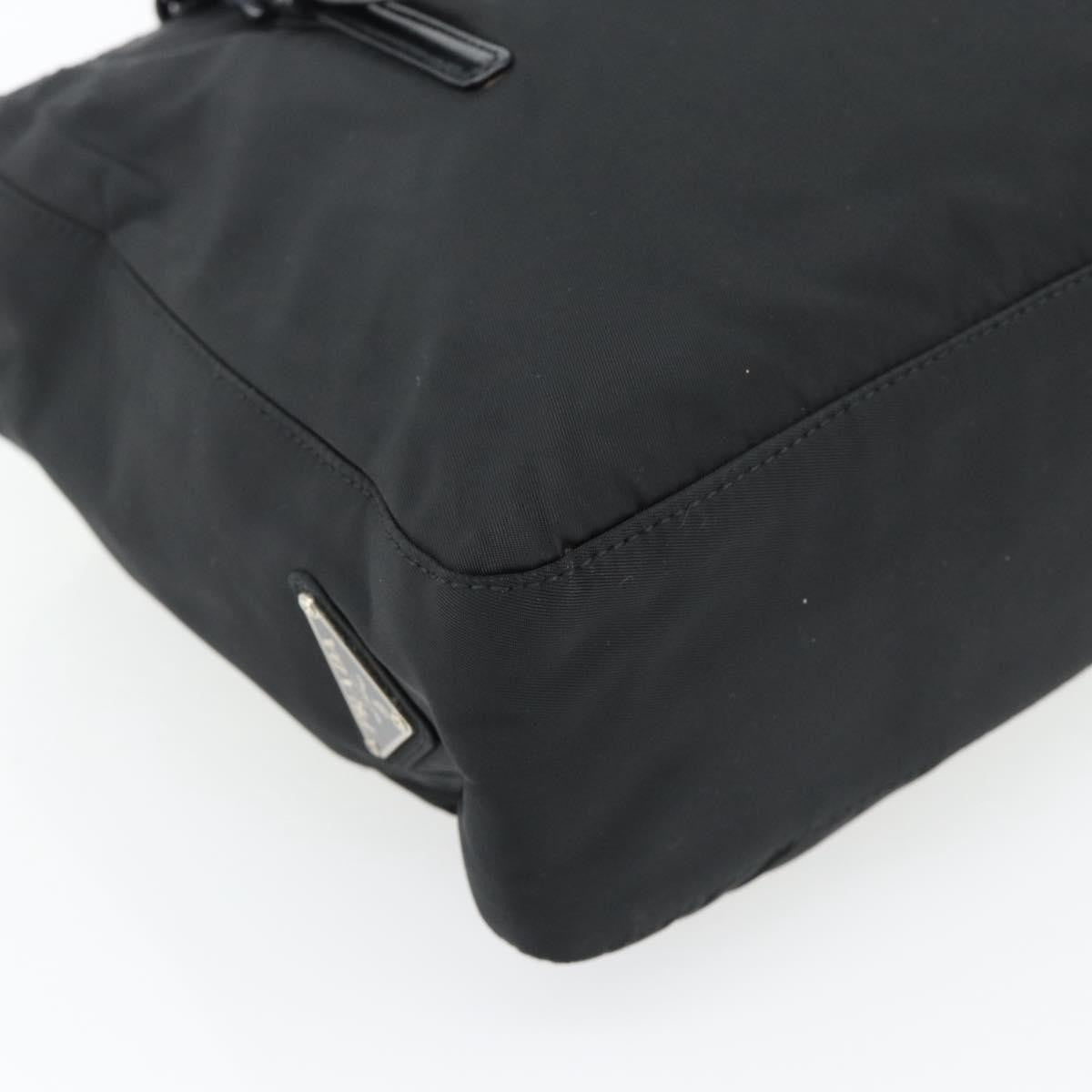 Prada Shoulder Bag Nylon Black Black Nylon Shoulder Bag Bag (Pre-Owned)